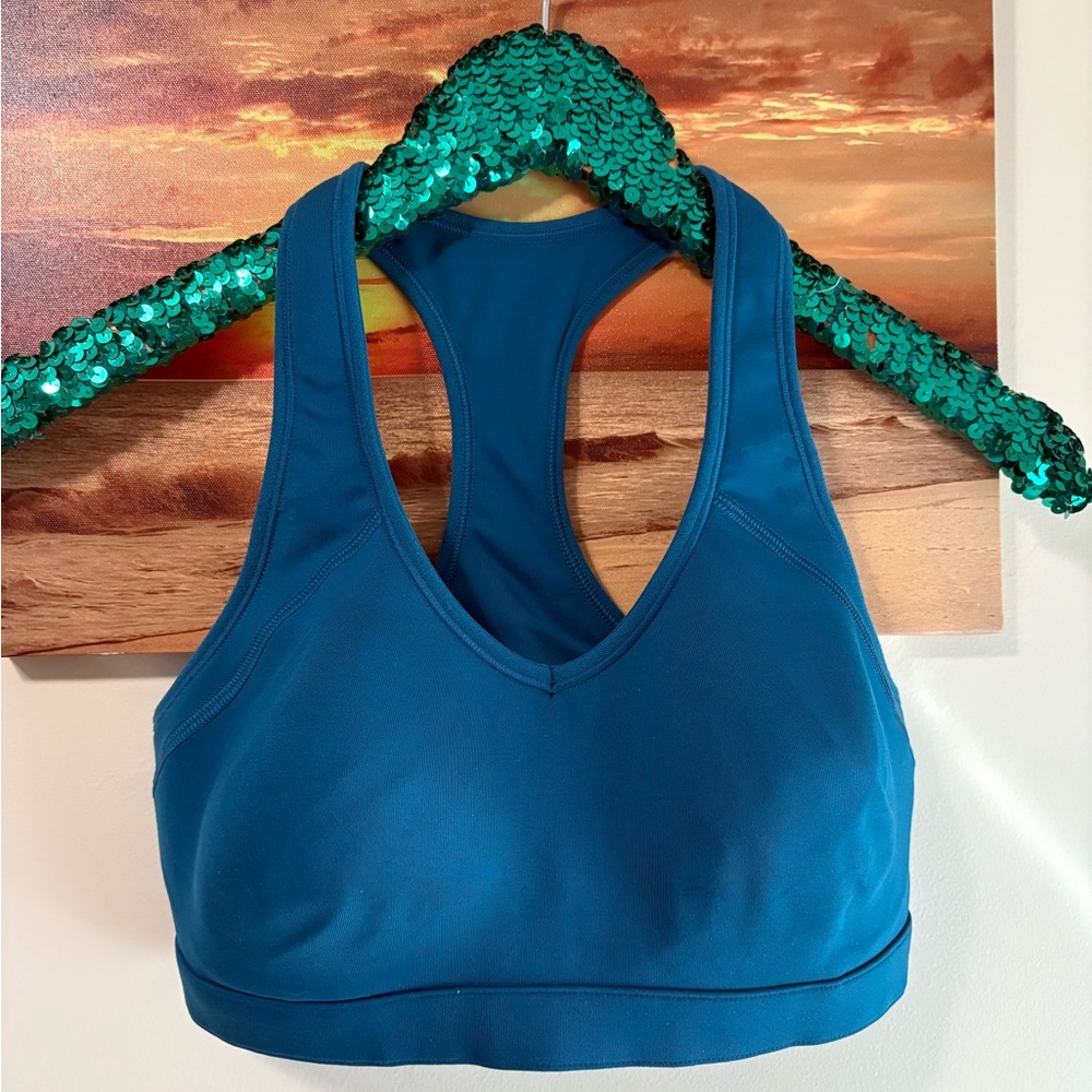 Gap body fit blue sports bra 36b racerback Gapbody fit